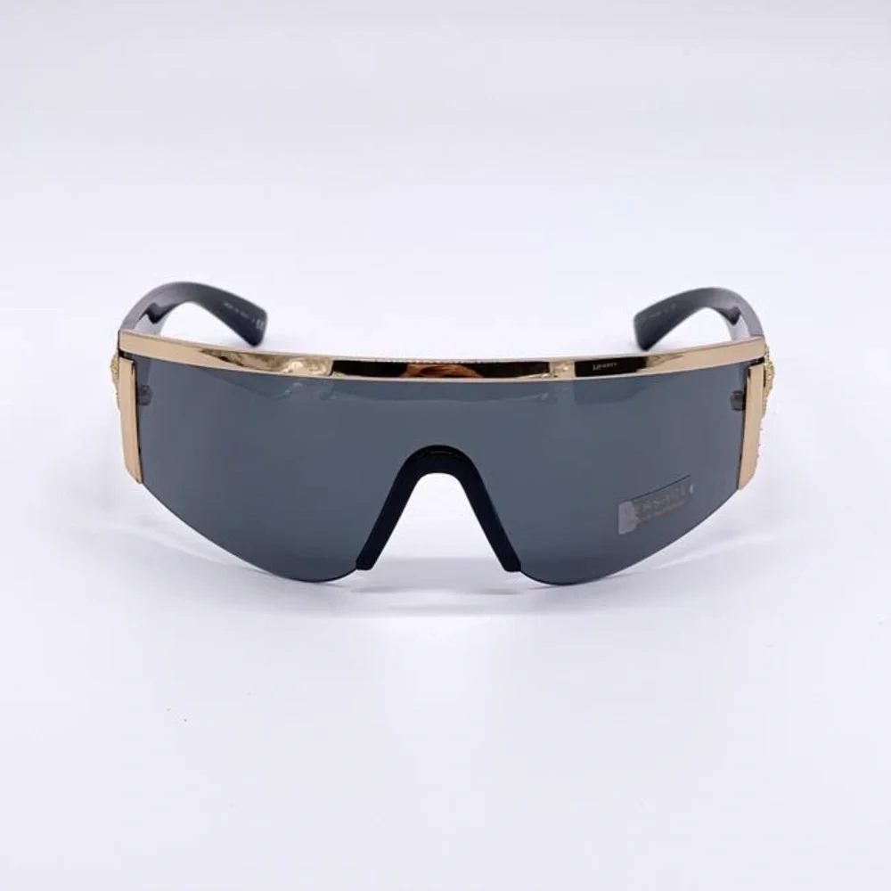 New - Versace Grey New Ve2197 1000/87 Shield Mod 2197 Sunglasses